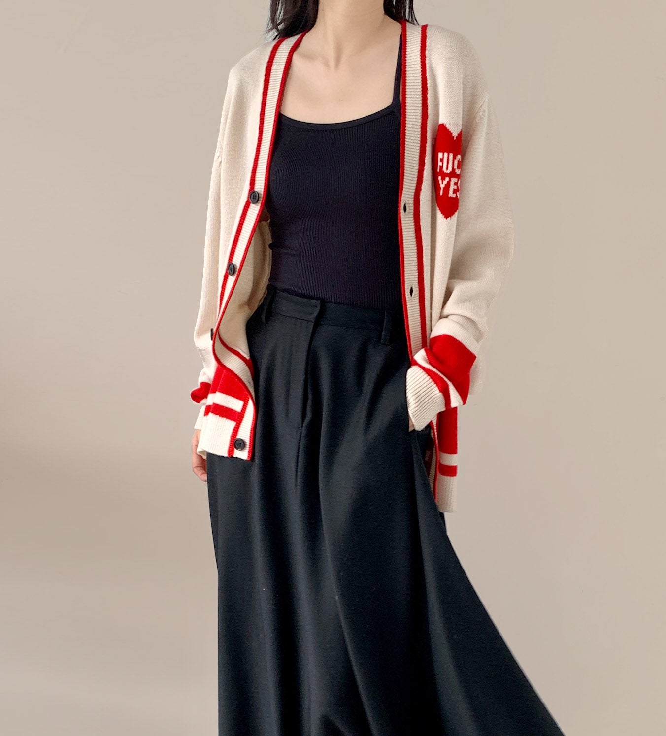 Fuck Yes Classic Cardigan