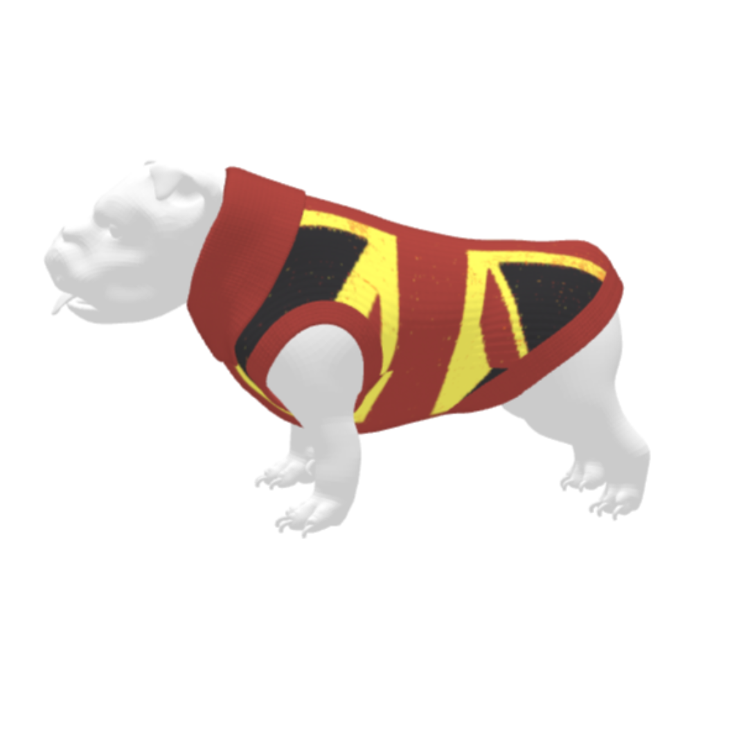 Distressed Union-Jack Dog Sweater