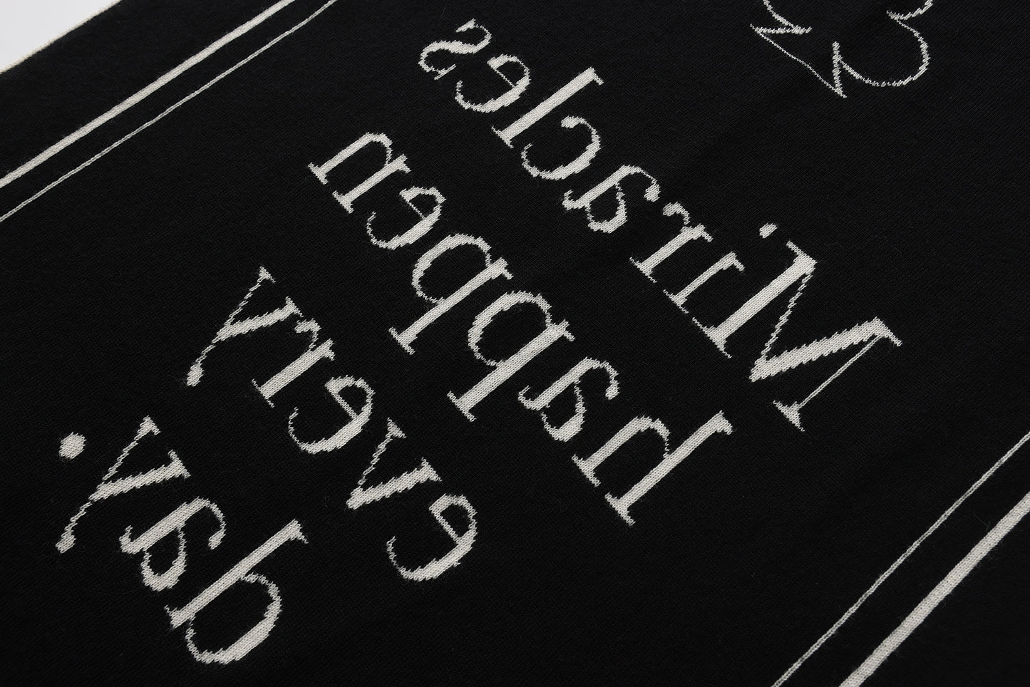 Unlimited Miracles Scarf (White & Black)