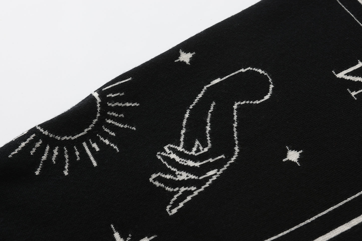 Unlimited Miracles Scarf (White & Black)