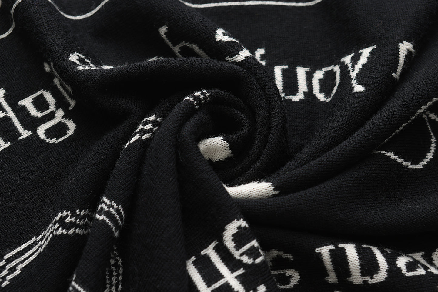 Unlimited Miracles Scarf (White & Black)