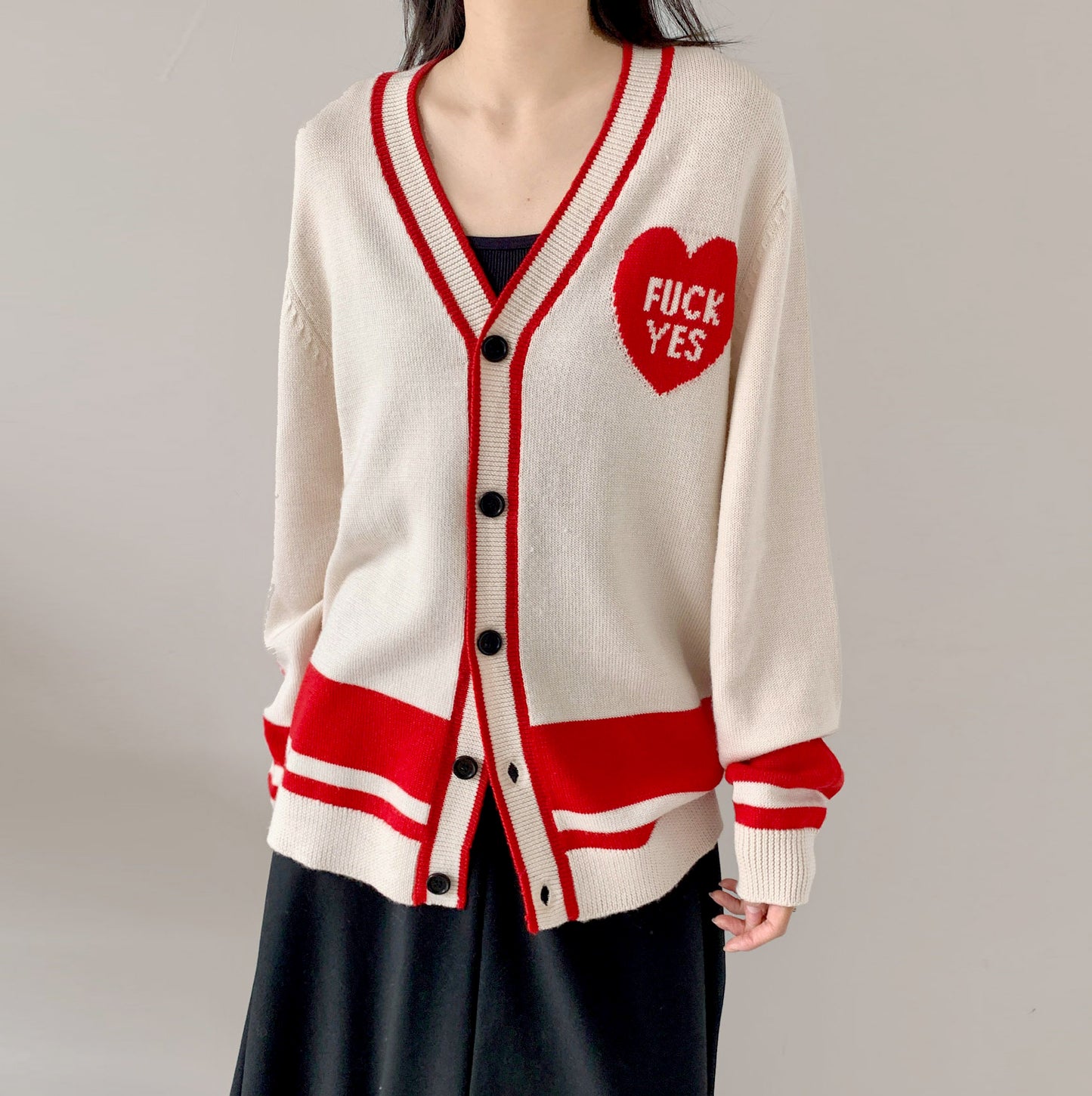 Fuck Yes Classic Cardigan